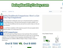 Tablet Screenshot of beinghealthytoday.com